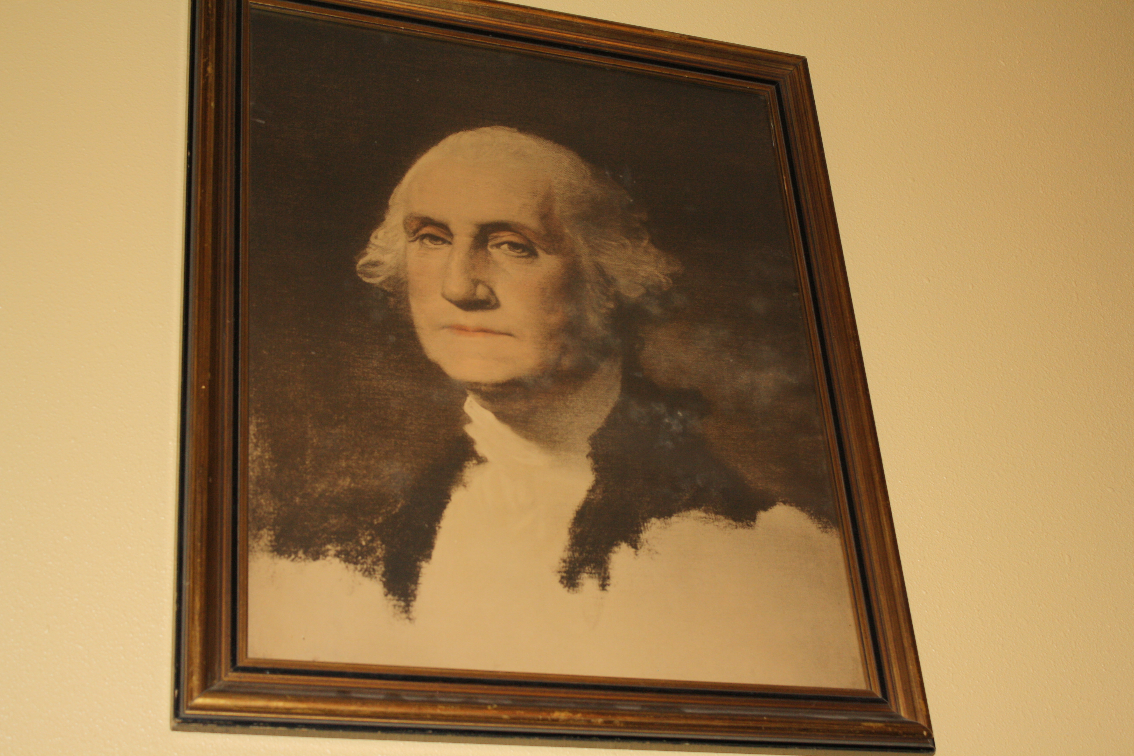 School Furnishings   George Washington picture in nearly all rural schools