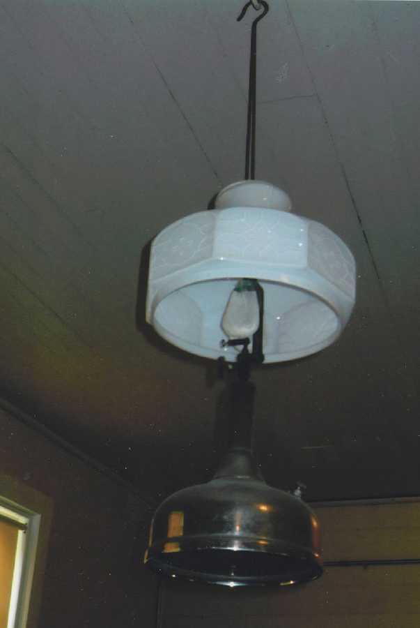 School furnishings kerosene lamp were replaced by electrical ones 1939-42
