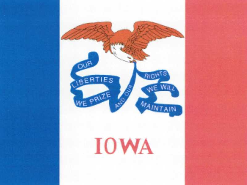 School furnishings Iowa flag adopted 1921