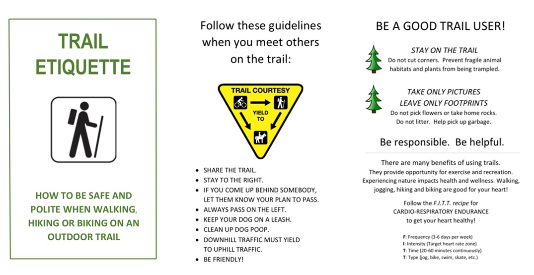 Trail Etiquette Brochure