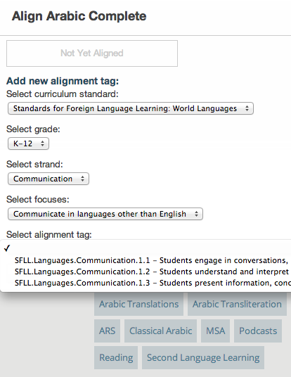 Foreign Language Alignment Tool Display
