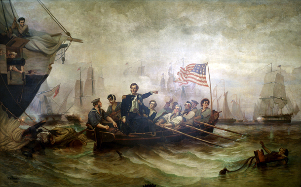 “Battle of Lake Erie” by William Henry Powell [Public domain], via Wikimedia Commons