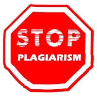 Plagiarism on a stop sign