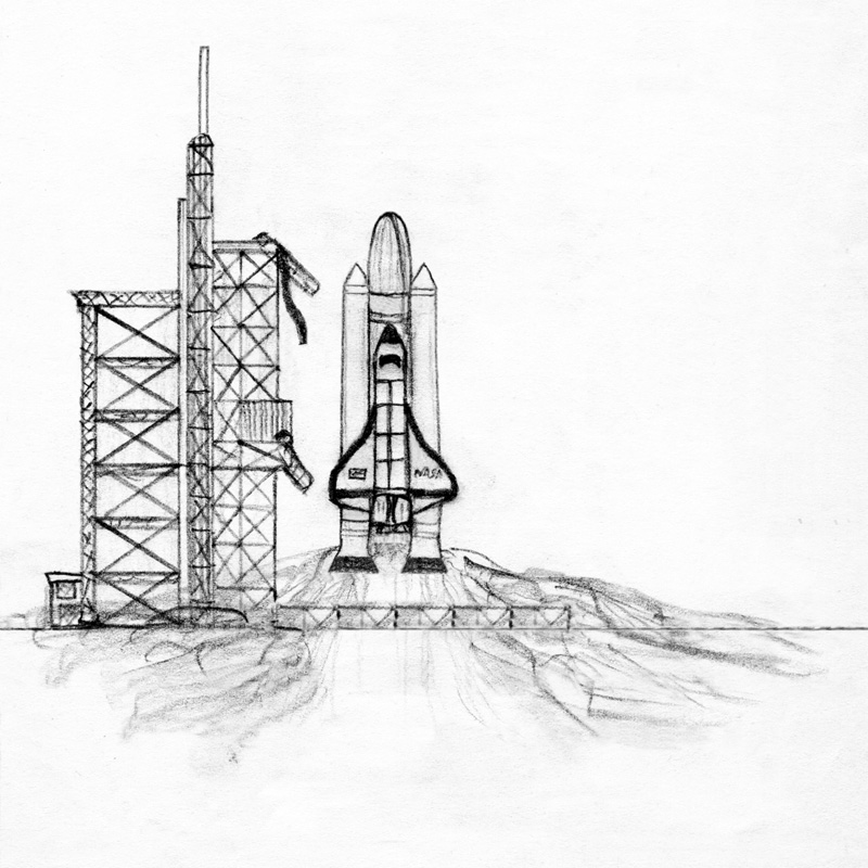 Space Shuttle Sketch
