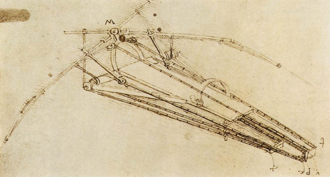 Flying Machine: from Leonardo da Vinci's sketchbook