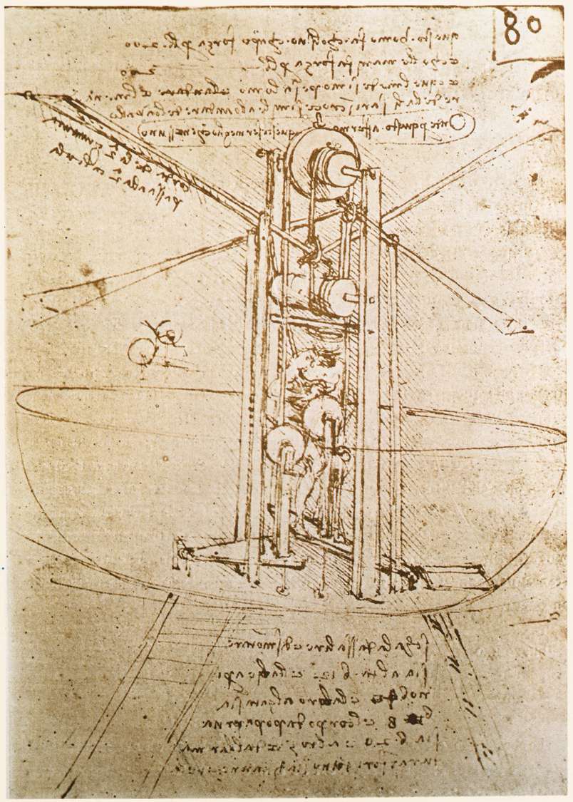 Leonardo da Vinci's sketchbook: Flying Machine
