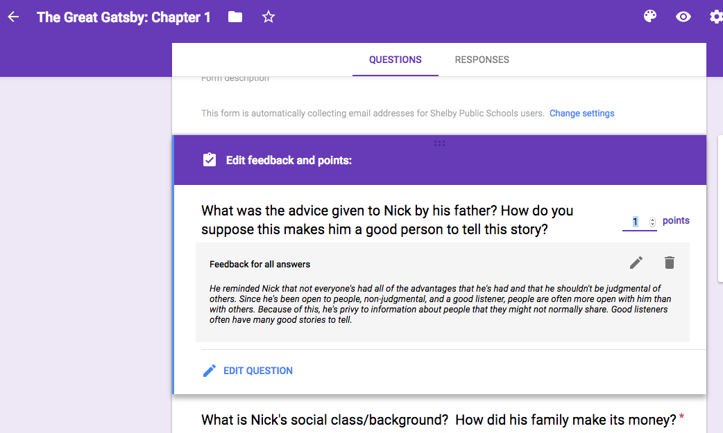 Technology using Google Forms
