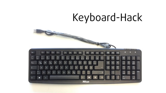 Nach dem Auspacken, sieht man sich zuerst der Tastatur gegenüber.